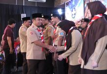 Sambut Kontingen Jambore Nasional 2026, Tasming Hamid Dorong Pramuka Terus Berkontribusi